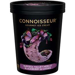 Connoisseur Barossa Valley Merlot, Blackberry & Cookie Ice Cream 1l