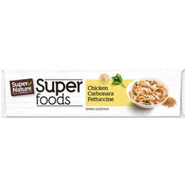 Super Nature Super Foods Carbonara Chicken Fettuccine Frozen Meal