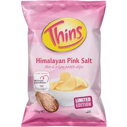 Thins Himalayan Pink Salt Thin & Crispy Potato Chips 150g