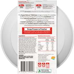Super Nature Wellness Bowl Mexican Chicken Burrito Frozen Meal
