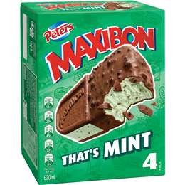 Peters Maxibon That's Mint Ice Cream Sandwich 4 Pack