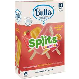 Bulla Splits Summer Variety Sticks 10 Pack