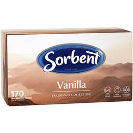 Sorbent Vanilla Fragrance Collection Facial Tissues