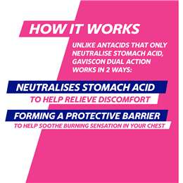 Gaviscon Dual Action Heartburn & Indigestion Mixed Berry Tabs