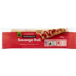 Woolworths Australian Beef Microwave Sausage Roll 175g