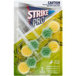 Strike PRO Toilet Clean Rim Block Citrus 2 pack