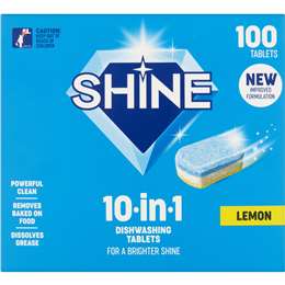 Shine Dishwashing Tablets 100 pack
