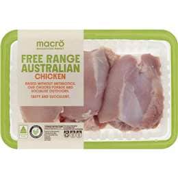 Macro Chicken Thigh Fillets Free Range 450g - 550g