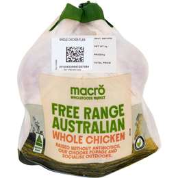 Macro Whole Chicken Free Range