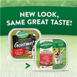 Natures Gift Adult Wet Dog Food Loaf Prime Beef In Gravy