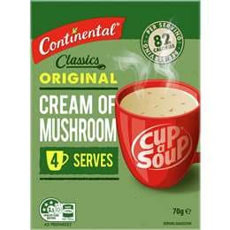 Continental Classics Cup A Soup Original Cream Of Mushroom 70g