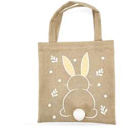 Easter Easter Hessian Tote Orange 