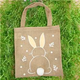 Easter Easter Hessian Tote Orange 