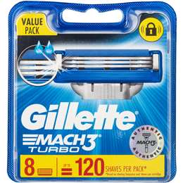 gillette mach 3 turbo woolworths