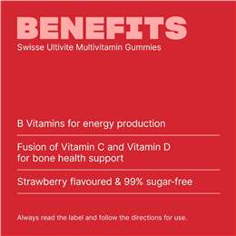 Swisse Ultivite Multivitamin Gummies For A Daily Blend Of Nutrients