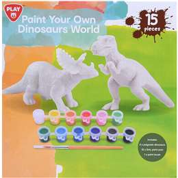 Playgo Paint Your Own Dinosaurs World