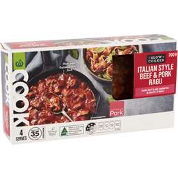 Woolworths Cook Italian Style Beef & Pork Tomato Ragu