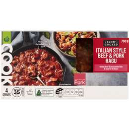 Woolworths Cook Italian Style Beef & Pork Tomato Ragu