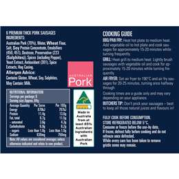 The British Sausage Co British Thick Pork Sausage 