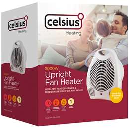 Celsius 2000w Upright Fan Heather Each | Woolworths