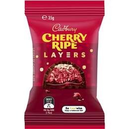 Cadbury Cherry Ripe Layers Chocolate Bar 35g