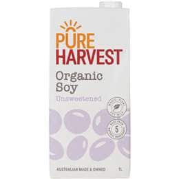PureHarvest Organic Soy Unsweetened Long Life Milk UHT