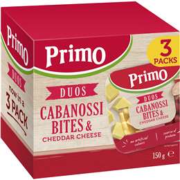 Primo Duos Cabanossi Bites & Cheddar Cheese
