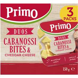 Primo Duos Cabanossi Bites & Cheddar Cheese