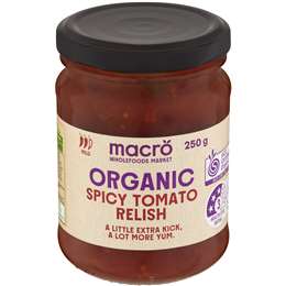 Macro Organic Spicy Tomato Relish 250g