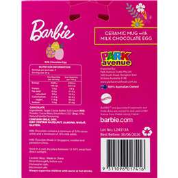 Barbie Ceramic Mug With Milk Chocolate Easter Egg