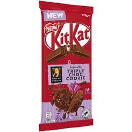 Kitkat Byron Bay Triple Choc Cookie Milk Chocolate Block 170g