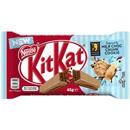 Kitkat Byron Bay Choc Chunk Cookie Milk Chocolate Bar 45g