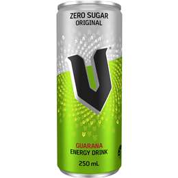 V Energy Zero Sugar Drink Sugar Free With Guarana