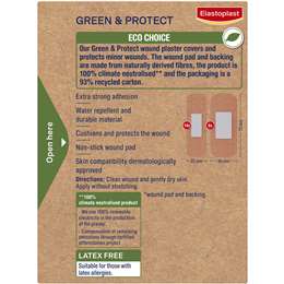 Elastoplast Green & Protect Sustainable Eco Friendly Plasters