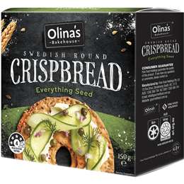 Olina's Swedish Round Crispbread Everything Seed