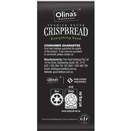 Olina's Swedish Round Crispbread Everything Seed