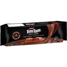 Arnott's Tim Tam Deluxe Decadent Triple Choc Biscuits 175g