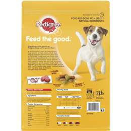Pedigree Adult Small Breed Dry Dog Food With Real Beef & Veggies