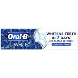 Oral B 3d White Strengthens Enamel Whitening Toothpaste