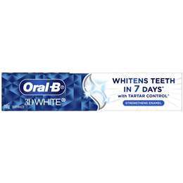 Oral B 3d White Strengthens Enamel Whitening Toothpaste