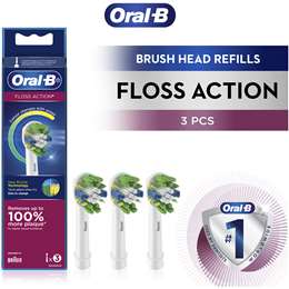 Oral B Floss Action Clean White Electric Toothbrush Refills