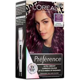 L'Oreal Paris Preference Vivids Hair Colour Dark Purple Each