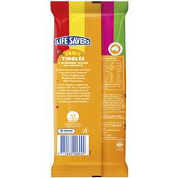 Darrell Lea Life Savers Fruit Tingles Milk Chocolate Block