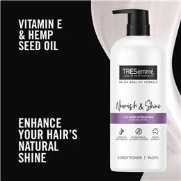 Tresemme Nourish & Shine Conditioner With Vitamin E & Hemp Seed Oil