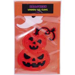 Halloween Halloween Window Gel Cling Pumpkin