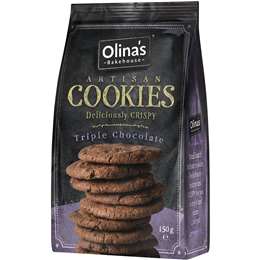 Olina's Bakehouse Bakehouse Artisan Cookies Triple Chocolate 150g