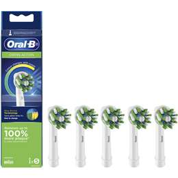 Oral B Cross Action Clean White Electric Toothbrush Refills 5 Pack