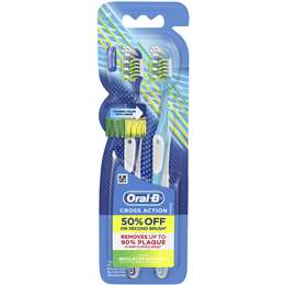 Oral B Cross Action Indicator Bristles Toothbrush Soft