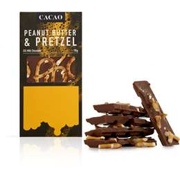 Cacao Peanut Butter & Pretzel Chocolate Bar 85g | Woolworths