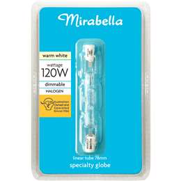 Mirabella Halogen Linear Tube 120w 78mm Light Globe Each